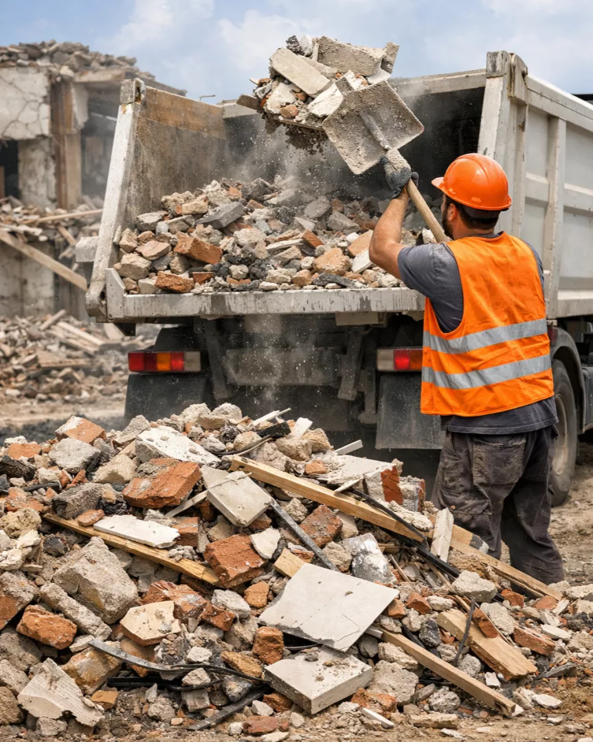 Construction waste removal, construction waste tra