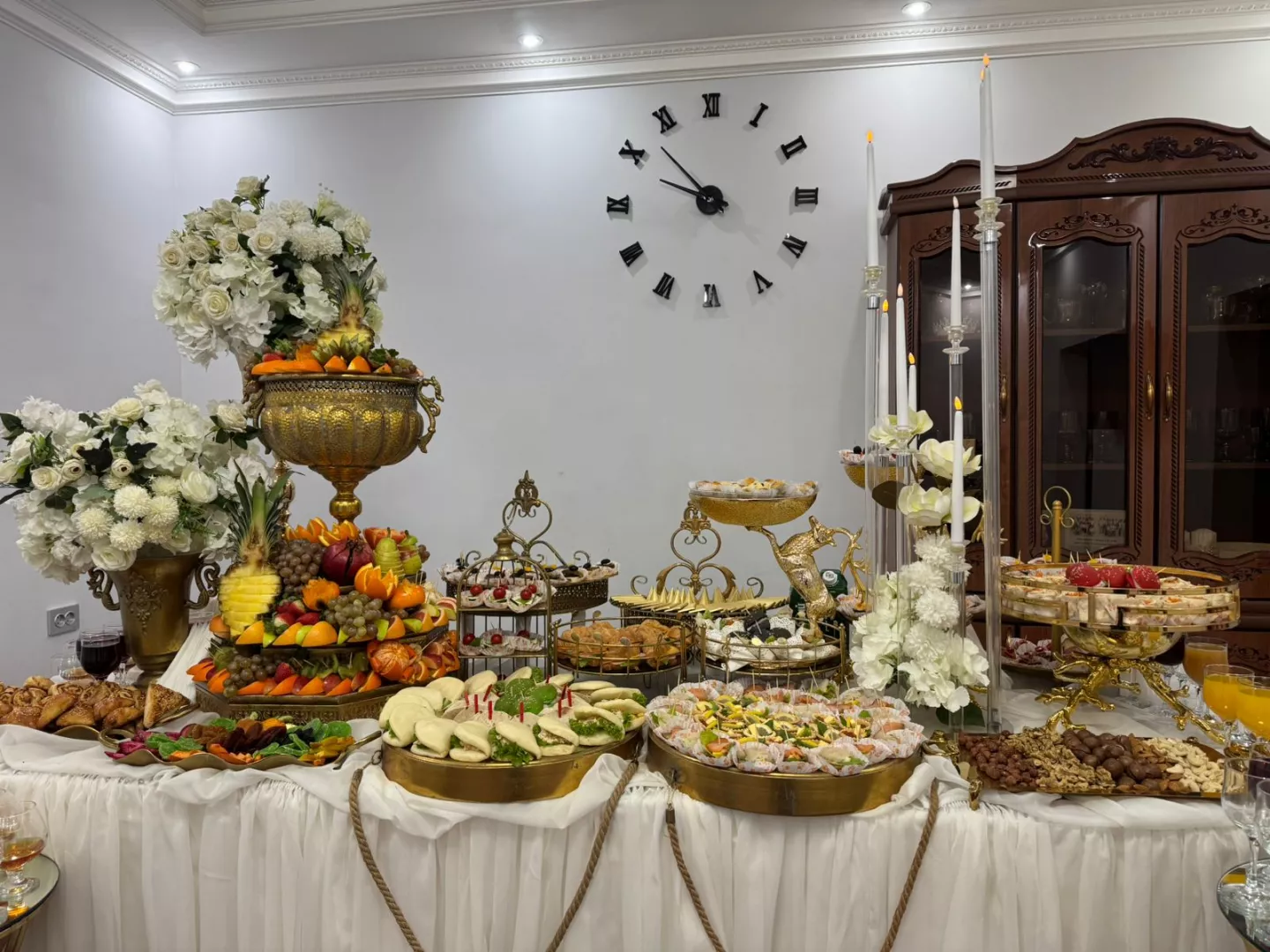 Buffet decoration, Buffet service, wedding buffet, wedding buffet