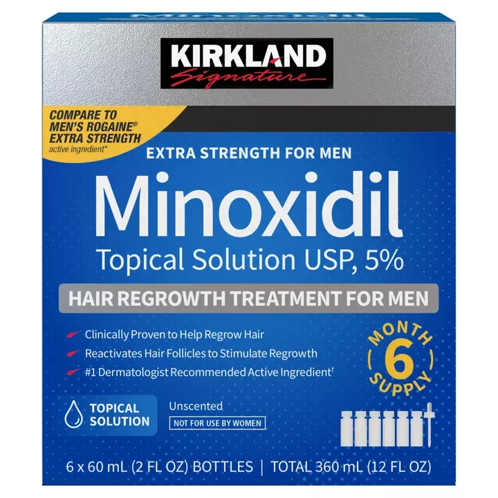 ՎԵՐԱԿԱՆԳՆԵՔ մազերի աճը Minoxidil Kirkland 5% միջոցով