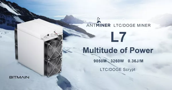 Bitmain Antminer L7 9050 MH/s бесплатная доставка 